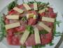 Carpaccio di manzo con rucola e parmigiano