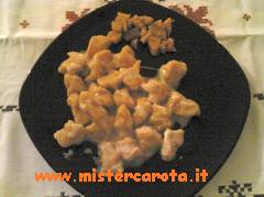 Gnocchi di zucca con crema di taleggio