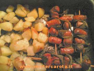 Spiedini alla salvia con patate