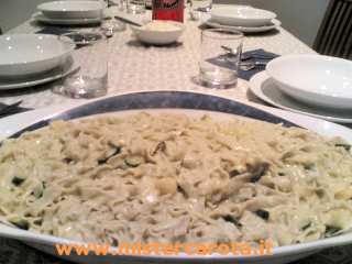 Tagliatelle al grano saraceno in crema di zucca