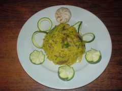 Risotto con zucchine e funghi