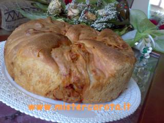 Casatiello napoletano con lievito di birra