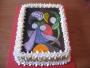 Torta Pablo Picasso donna con fiore (Lella66)