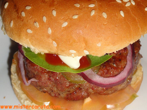Hamburger nel barbecue
