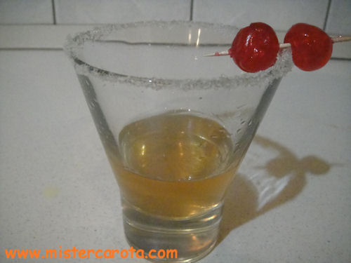 Cherry and lemon cocktail