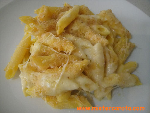 Penne gratinate ai formaggi