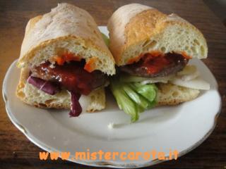 Porkburger alla ketchup povera